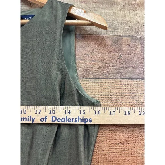 Ann Taylor Womens Sleeveless Sheath Dress Size 6 Green - Picture 5 of 8